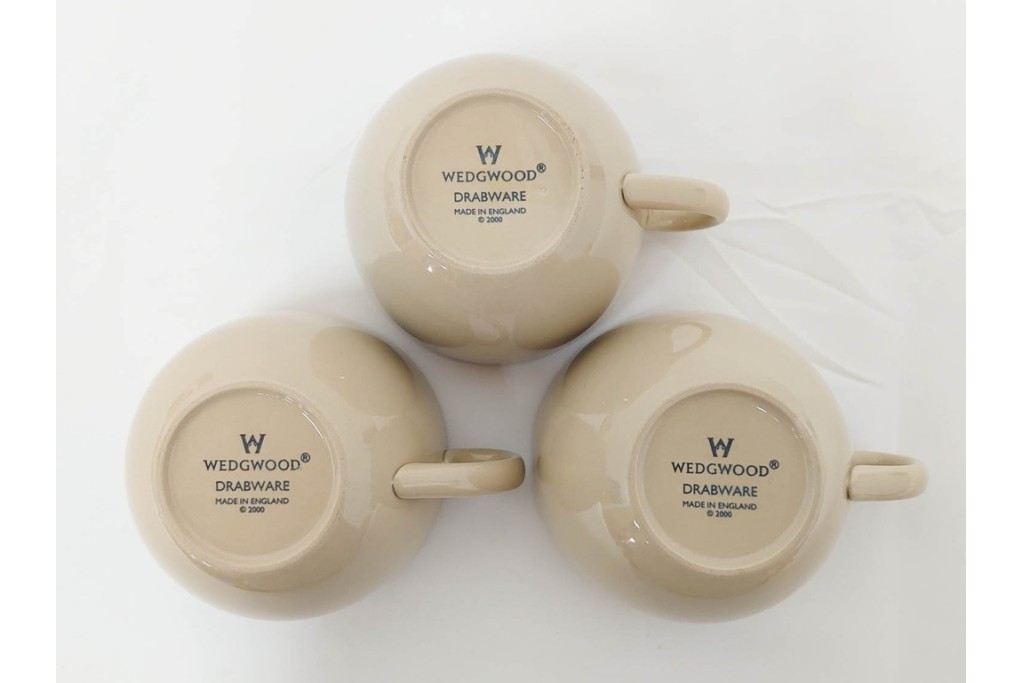 希少　イギリスヴィンテージ　WEDGWOOD(ウェッジウッド)　DRABWARE(ドラブウェア)　トリオ6客セット　(R-087842)