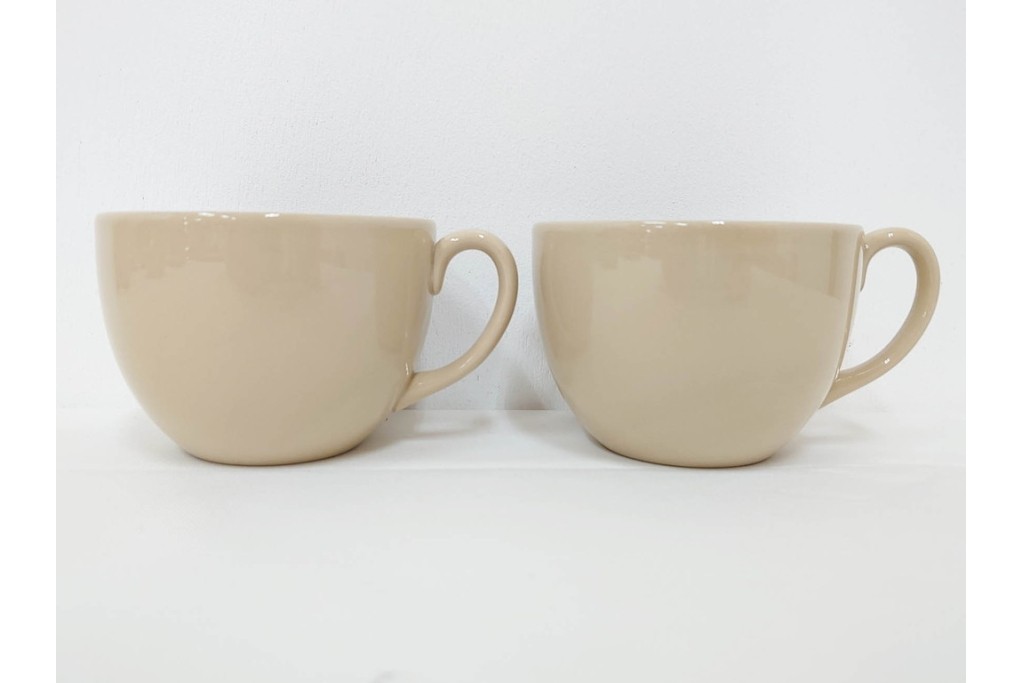 希少　イギリスヴィンテージ　WEDGWOOD(ウェッジウッド)　DRABWARE(ドラブウェア)　トリオ6客セット　(R-087842)