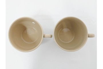 希少　イギリスヴィンテージ　WEDGWOOD(ウェッジウッド)　DRABWARE(ドラブウェア)　トリオ6客セット　(R-087842)
