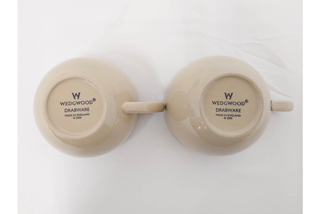 希少　イギリスヴィンテージ　WEDGWOOD(ウェッジウッド)　DRABWARE(ドラブウェア)　トリオ6客セット　(R-087842)