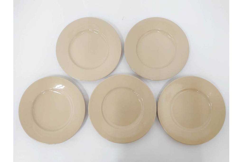 希少　イギリスヴィンテージ　WEDGWOOD(ウェッジウッド)　DRABWARE(ドラブウェア)　トリオ6客セット　(R-087842)
