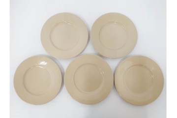 希少　イギリスヴィンテージ　WEDGWOOD(ウェッジウッド)　DRABWARE(ドラブウェア)　トリオ6客セット　(R-087842)