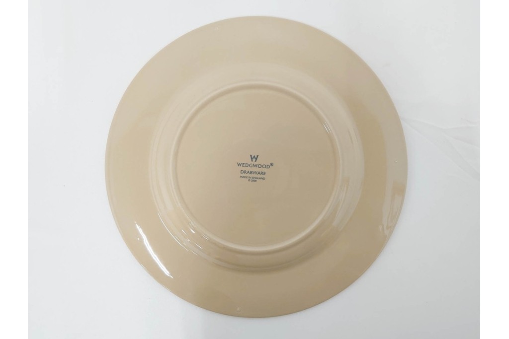 希少　イギリスヴィンテージ　WEDGWOOD(ウェッジウッド)　DRABWARE(ドラブウェア)　トリオ6客・プレート6点セット　(R-087843)