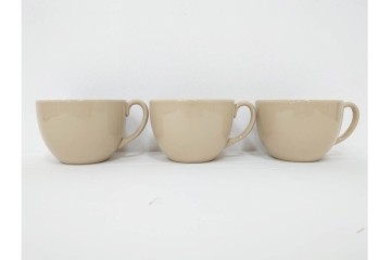 希少　イギリスヴィンテージ　WEDGWOOD(ウェッジウッド)　DRABWARE(ドラブウェア)　トリオ6客・プレート6点セット　(R-087843)