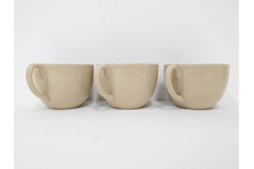 希少　イギリスヴィンテージ　WEDGWOOD(ウェッジウッド)　DRABWARE(ドラブウェア)　トリオ6客・プレート6点セット　(R-087843)