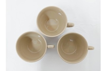 希少　イギリスヴィンテージ　WEDGWOOD(ウェッジウッド)　DRABWARE(ドラブウェア)　トリオ6客・プレート6点セット　(R-087843)