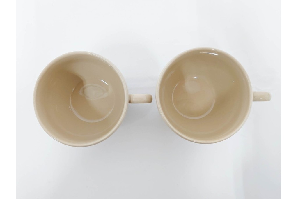 希少　イギリスヴィンテージ　WEDGWOOD(ウェッジウッド)　DRABWARE(ドラブウェア)　トリオ6客・プレート6点セット　(R-087843)