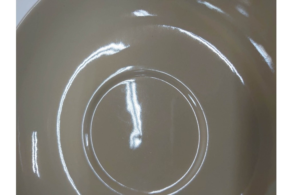 希少　イギリスヴィンテージ　WEDGWOOD(ウェッジウッド)　DRABWARE(ドラブウェア)　トリオ6客・プレート6点セット　(R-087843)