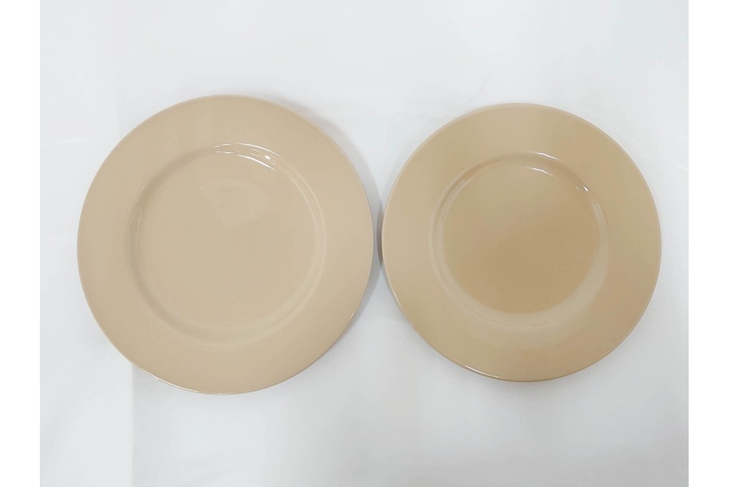 希少　イギリスヴィンテージ　WEDGWOOD(ウェッジウッド)　DRABWARE(ドラブウェア)　トリオ6客・プレート6点セット　(R-087844)