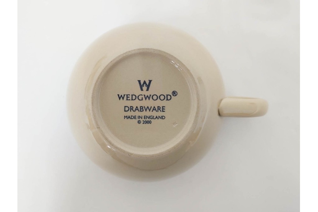 希少　イギリスヴィンテージ　WEDGWOOD(ウェッジウッド)　DRABWARE(ドラブウェア)　トリオ6客・プレート6点セット　(R-087844)