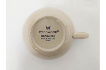 希少　イギリスヴィンテージ　WEDGWOOD(ウェッジウッド)　DRABWARE(ドラブウェア)　トリオ6客・プレート6点セット　(R-087844)