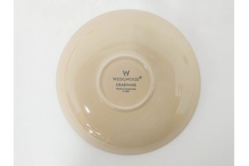 希少　イギリスヴィンテージ　WEDGWOOD(ウェッジウッド)　DRABWARE(ドラブウェア)　トリオ6客・プレート6点セット　(R-087844)