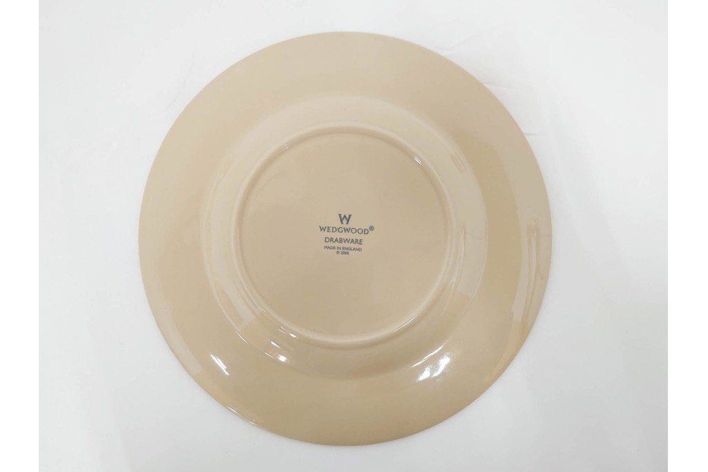 希少　イギリスヴィンテージ　WEDGWOOD(ウェッジウッド)　DRABWARE(ドラブウェア)　トリオ6客・プレート6点セット　(R-087844)