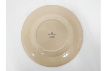 希少　イギリスヴィンテージ　WEDGWOOD(ウェッジウッド)　DRABWARE(ドラブウェア)　トリオ6客・プレート6点セット　(R-087844)