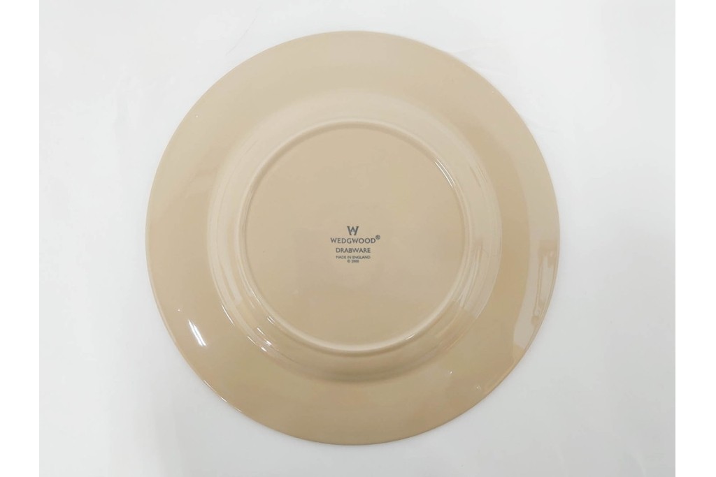希少　イギリスヴィンテージ　WEDGWOOD(ウェッジウッド)　DRABWARE(ドラブウェア)　トリオ6客・プレート6点セット　(R-087844)