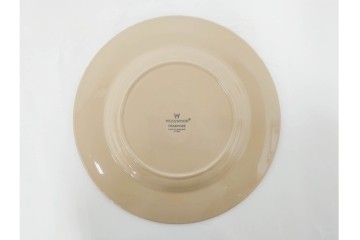 希少　イギリスヴィンテージ　WEDGWOOD(ウェッジウッド)　DRABWARE(ドラブウェア)　トリオ6客・プレート6点セット　(R-087844)