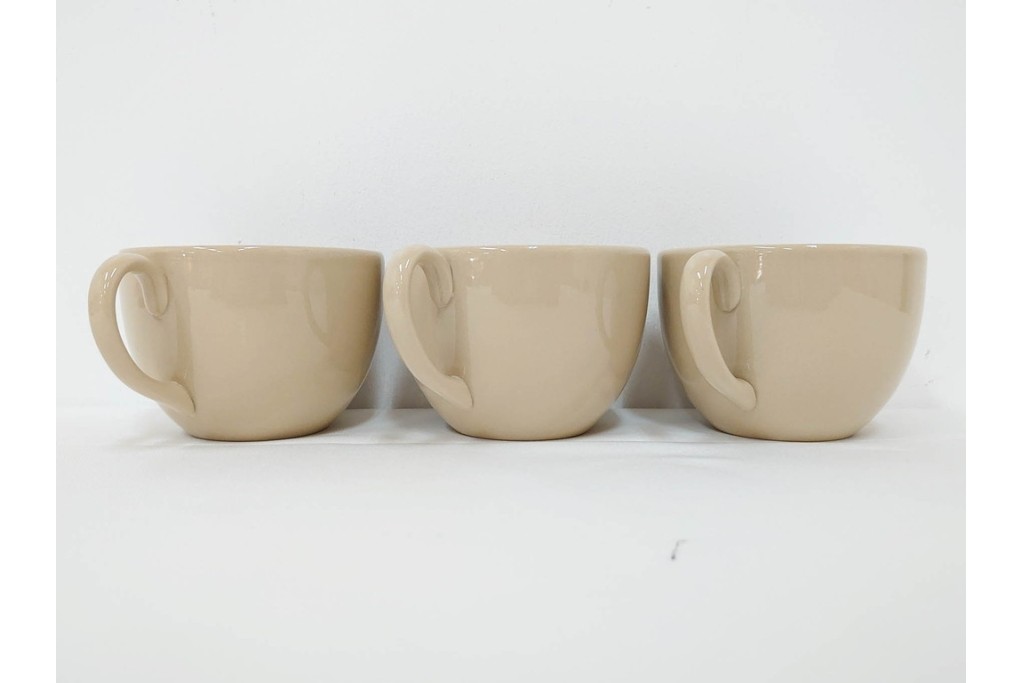 希少　イギリスヴィンテージ　WEDGWOOD(ウェッジウッド)　DRABWARE(ドラブウェア)　トリオ6客・プレート6点セット　(R-087844)