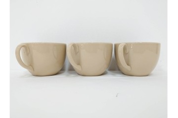 希少　イギリスヴィンテージ　WEDGWOOD(ウェッジウッド)　DRABWARE(ドラブウェア)　トリオ6客・プレート6点セット　(R-087844)