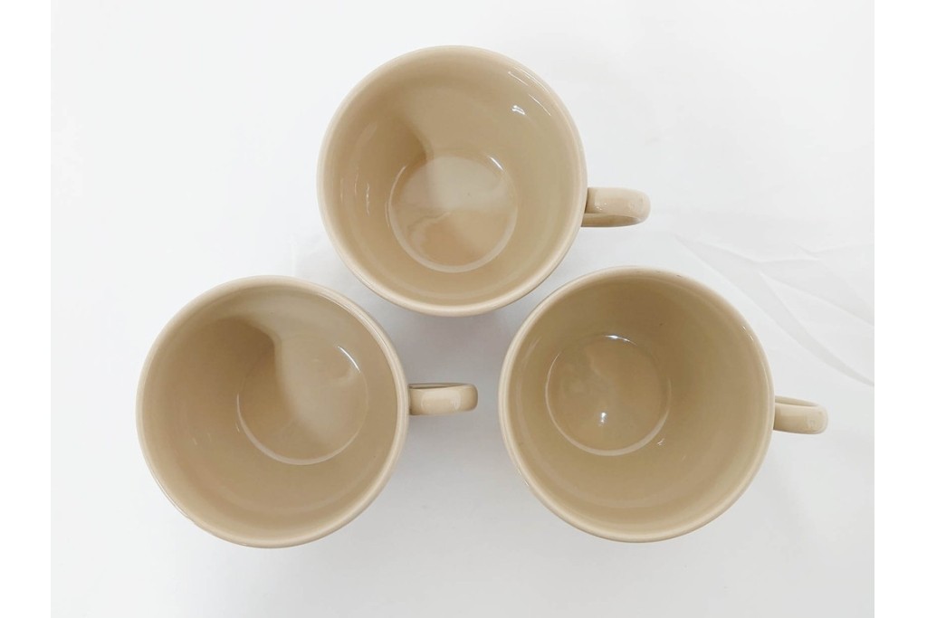 希少　イギリスヴィンテージ　WEDGWOOD(ウェッジウッド)　DRABWARE(ドラブウェア)　トリオ6客・プレート6点セット　(R-087844)