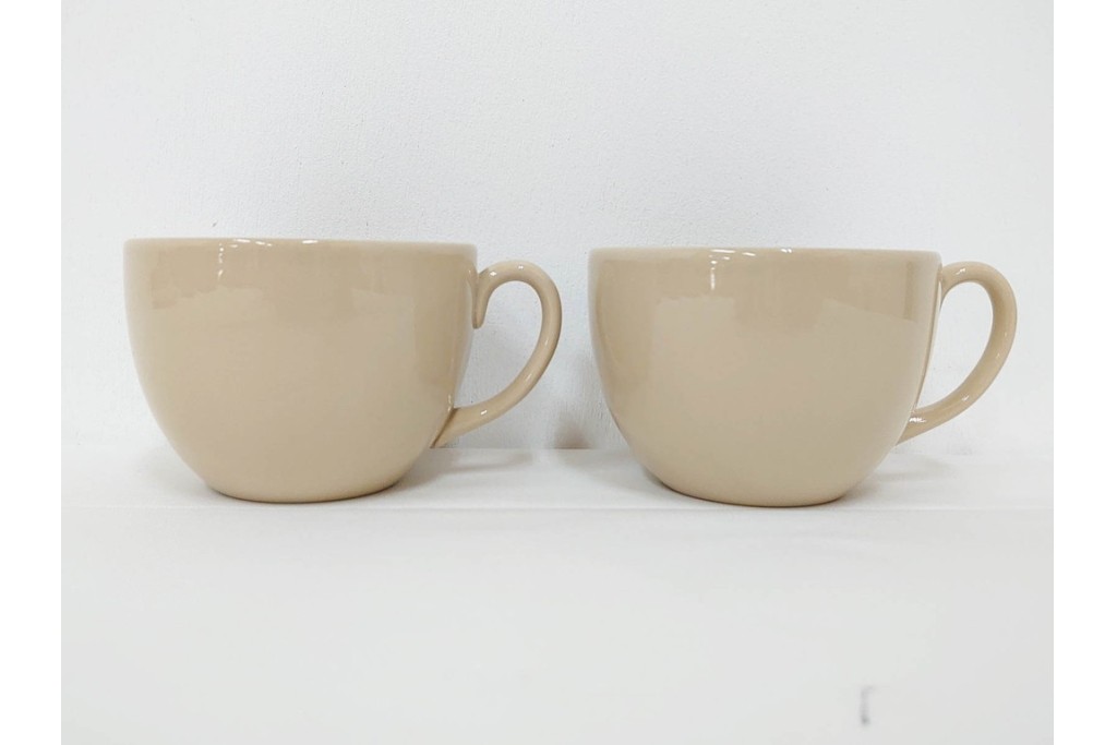 希少　イギリスヴィンテージ　WEDGWOOD(ウェッジウッド)　DRABWARE(ドラブウェア)　トリオ6客・プレート6点セット　(R-087844)