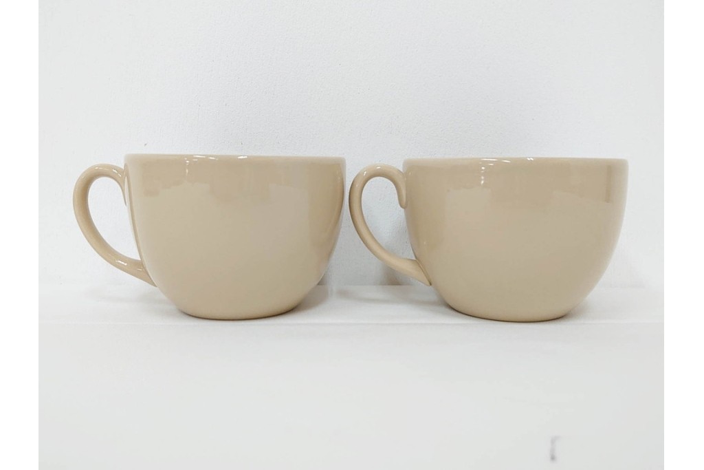希少　イギリスヴィンテージ　WEDGWOOD(ウェッジウッド)　DRABWARE(ドラブウェア)　トリオ6客・プレート6点セット　(R-087844)