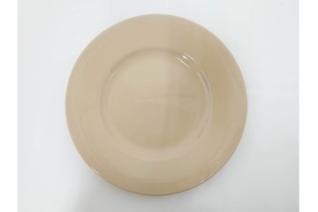 希少　イギリスヴィンテージ　WEDGWOOD(ウェッジウッド)　DRABWARE(ドラブウェア)　直径約21cm　クリームベージュカラーのプレート6点セット　(R-087845)