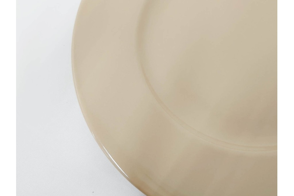 希少　イギリスヴィンテージ　WEDGWOOD(ウェッジウッド)　DRABWARE(ドラブウェア)　直径約21cm　クリームベージュカラーのプレート6点セット　(R-087845)