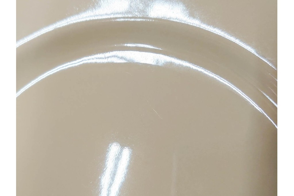希少　イギリスヴィンテージ　WEDGWOOD(ウェッジウッド)　DRABWARE(ドラブウェア)　直径約21cm　クリームベージュカラーのプレート6点セット　(R-087845)