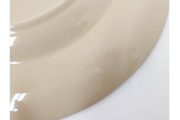 希少　イギリスヴィンテージ　WEDGWOOD(ウェッジウッド)　DRABWARE(ドラブウェア)　直径約21cm　クリームベージュカラーのプレート6点セット　(R-087845)