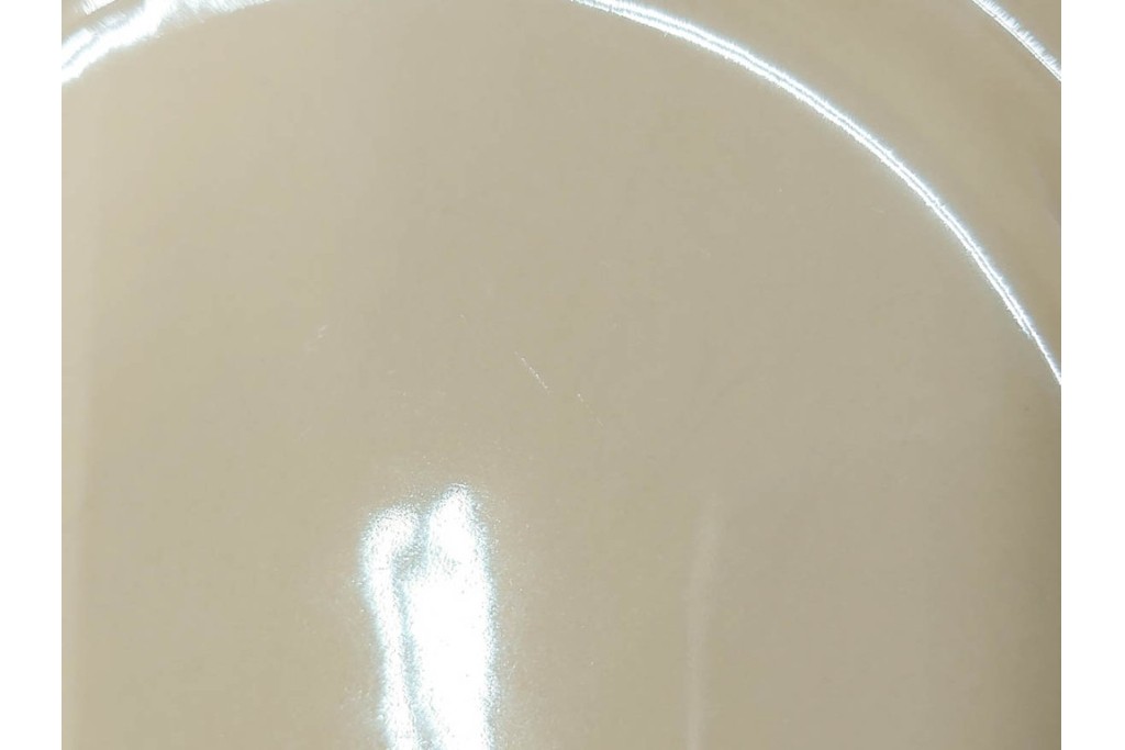 希少　イギリスヴィンテージ　WEDGWOOD(ウェッジウッド)　DRABWARE(ドラブウェア)　直径約21cm　クリームベージュカラーのプレート6点セット　(R-087845)