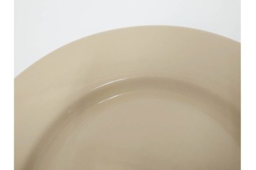 希少　イギリスヴィンテージ　WEDGWOOD(ウェッジウッド)　DRABWARE(ドラブウェア)　直径約21cm(小)・約23cm(大)　クリームベージュカラーのプレート8点セット　(R-087846)