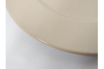 希少　イギリスヴィンテージ　WEDGWOOD(ウェッジウッド)　DRABWARE(ドラブウェア)　直径約21cm(小)・約23cm(大)　クリームベージュカラーのプレート8点セット　(R-087846)