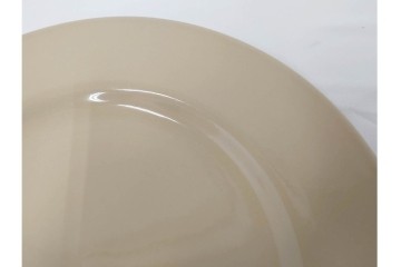 希少　イギリスヴィンテージ　WEDGWOOD(ウェッジウッド)　DRABWARE(ドラブウェア)　直径約23cm　クリームベージュカラーのプレート6点セット　(R-087847)