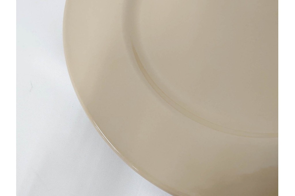 希少　イギリスヴィンテージ　WEDGWOOD(ウェッジウッド)　DRABWARE(ドラブウェア)　直径約23cm　クリームベージュカラーのプレート6点セット　(R-087847)