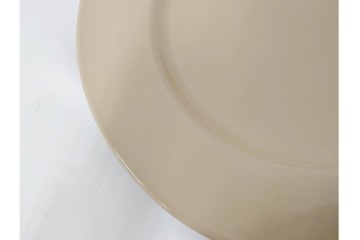 希少　イギリスヴィンテージ　WEDGWOOD(ウェッジウッド)　DRABWARE(ドラブウェア)　直径約23cm　クリームベージュカラーのプレート6点セット　(R-087847)