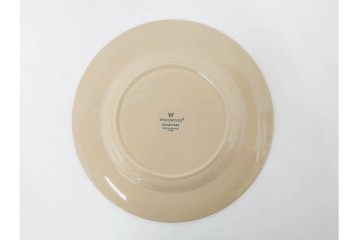 希少　イギリスヴィンテージ　WEDGWOOD(ウェッジウッド)　DRABWARE(ドラブウェア)　直径約23cm　クリームベージュカラーのプレート6点セット　(R-087848)