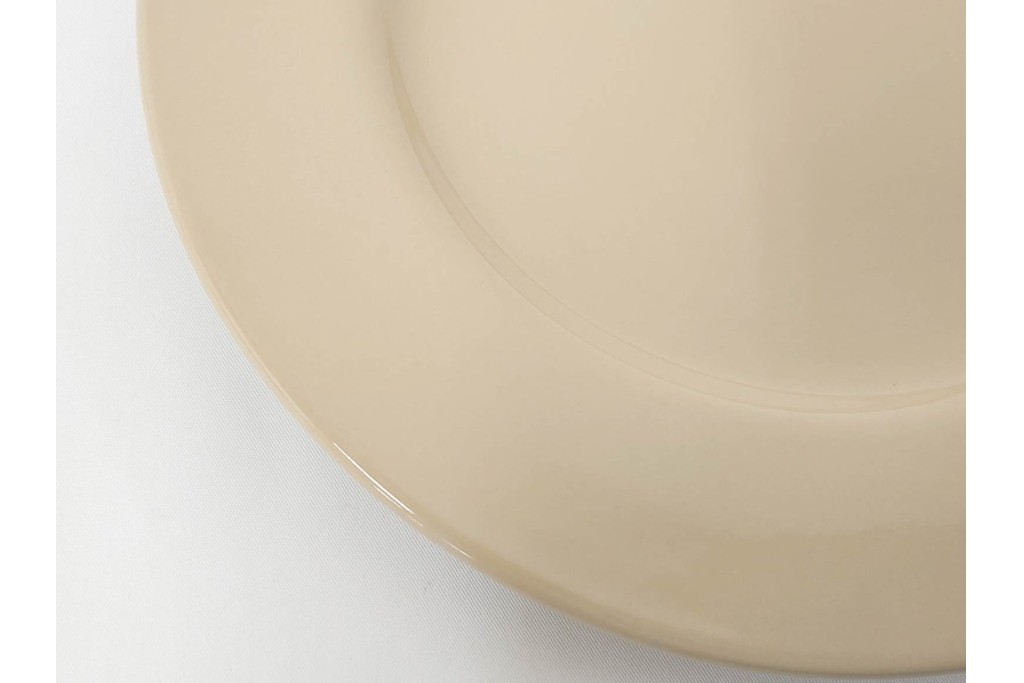 希少　イギリスヴィンテージ　WEDGWOOD(ウェッジウッド)　DRABWARE(ドラブウェア)　直径約23cm　クリームベージュカラーのプレート7点セット　(R-087849)