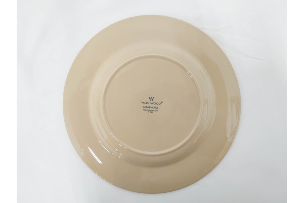 希少　イギリスヴィンテージ　WEDGWOOD(ウェッジウッド)　DRABWARE(ドラブウェア)　直径約23cm　クリームベージュカラーのプレート7点セット　(R-087849)