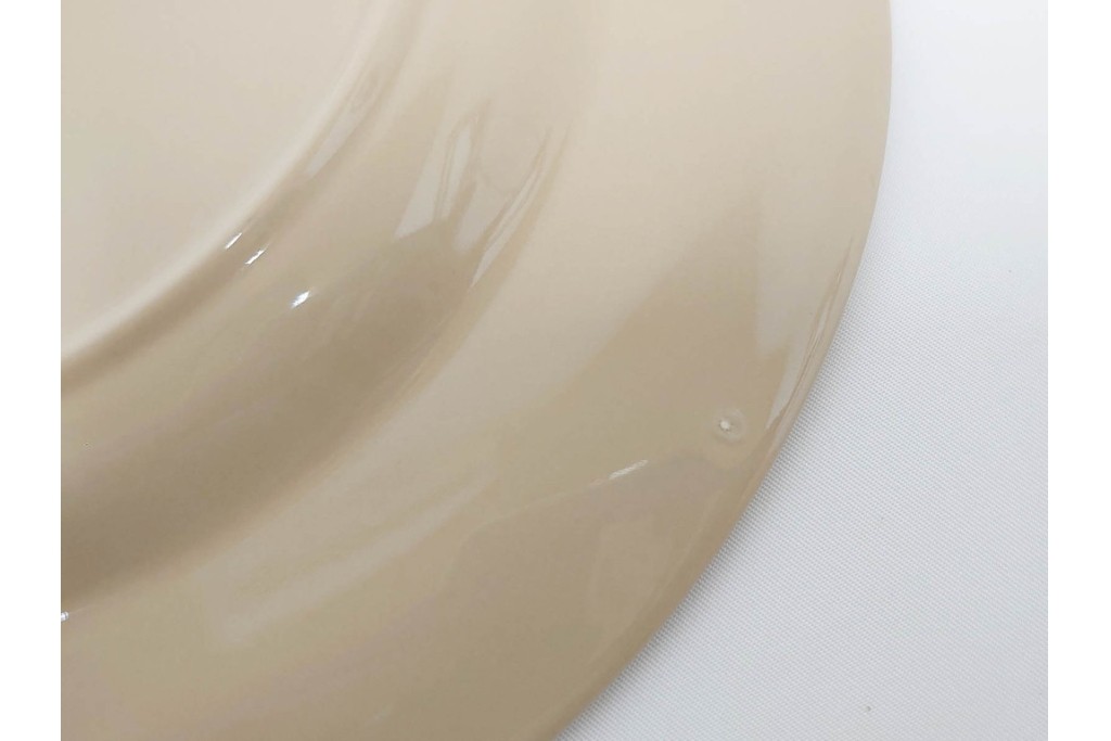 希少　イギリスヴィンテージ　WEDGWOOD(ウェッジウッド)　DRABWARE(ドラブウェア)　直径約23cm　クリームベージュカラーのプレート7点セット　(R-087849)