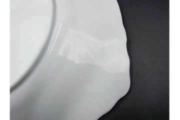 デンマーク製　ROYAL COPENHAGEN(ロイヤルコペンハーゲン)　ブルーフルーテッド　ハーフレース　直径約31cm　オーバルプレート　(R-087856)