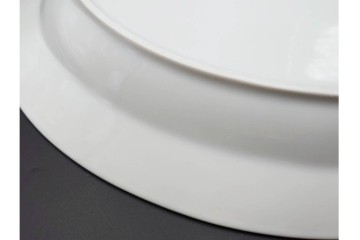 デンマーク製　ROYAL COPENHAGEN(ロイヤルコペンハーゲン)　ブルーフルーテッド　ハーフレース　直径約36.5cm 　オーバルディッシュ　定価7万4800円　(R-087857)