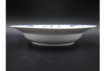 デンマーク製　ROYAL COPENHAGEN(ロイヤルコペンハーゲン)　ブルーフルーテッド　ハーフレース　直径約22cm　ディーププレート3枚セット　定価(3枚合計)9万9千円　(R-087863)