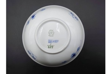 デンマーク製　ROYAL COPENHAGEN(ロイヤルコペンハーゲン)　ブルーフルーテッド　ハーフレース　約16cm　ボウル3点セット　定価(3点合計)約8万2千円　(R-087865)