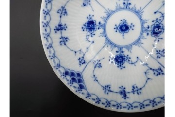 デンマーク製　ROYAL COPENHAGEN(ロイヤルコペンハーゲン)　ブルーフルーテッド　ハーフレース　約16cm　ボウル3点セット　定価(3点合計)約8万2千円　(R-087866)