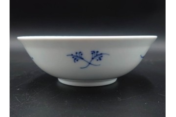 デンマーク製　ROYAL COPENHAGEN(ロイヤルコペンハーゲン)　ブルーフルーテッド　ハーフレース　約16cm　ボウル3点セット　定価(3点合計)約8万2千円　(R-087866)