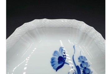 デンマーク製　ROYAL COPENHAGEN(ロイヤルコペンハーゲン)　ブルーフラワー　カーブ　プレート5枚セット　(R-087867)