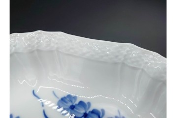 デンマーク製　ROYAL COPENHAGEN(ロイヤルコペンハーゲン)　ブルーフラワー　カーブ　プレート5枚セット　(R-087867)