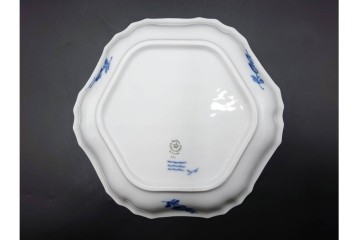 デンマーク製　ROYAL COPENHAGEN(ロイヤルコペンハーゲン)　ブルーフラワー　カーブ　プレート5枚セット　(R-087867)