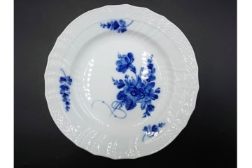 デンマーク製　ROYAL COPENHAGEN(ロイヤルコペンハーゲン)　ブルーフラワー　カーブ　プレート5枚セット　(R-087867)