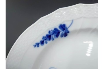 デンマーク製　ROYAL COPENHAGEN(ロイヤルコペンハーゲン)　ブルーフラワー　カーブ　プレート5枚セット　(R-087867)